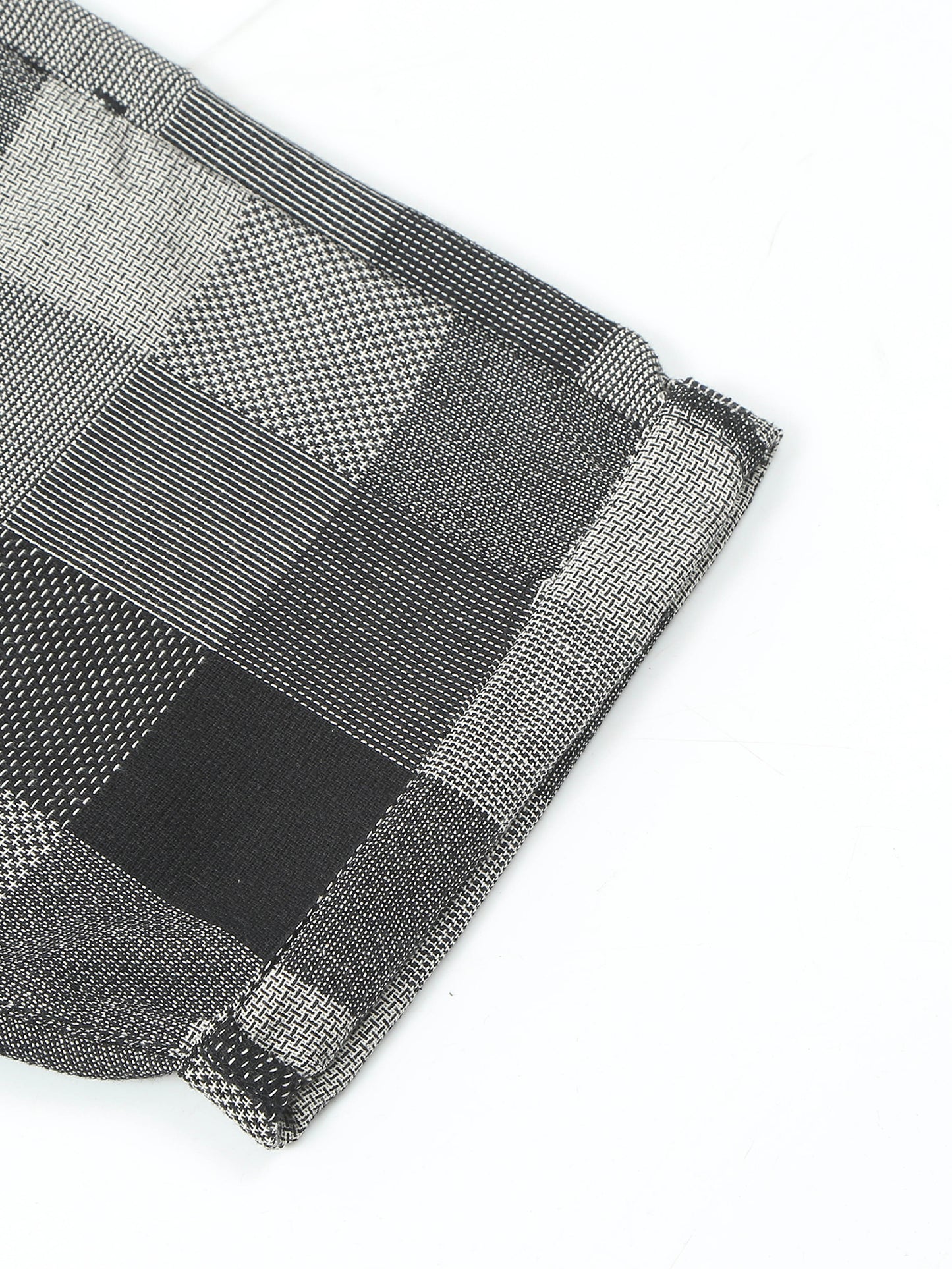 Elasticated Waist Multi Color Yarn Dyed Check Shorts