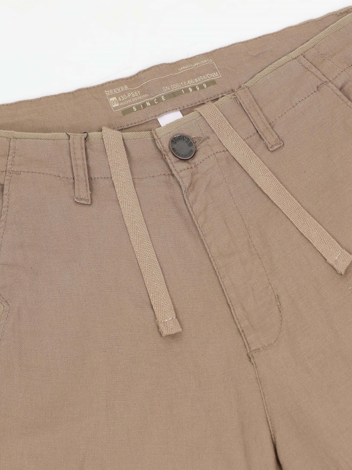 Cross Pocket Mud Shorts with Metal Button