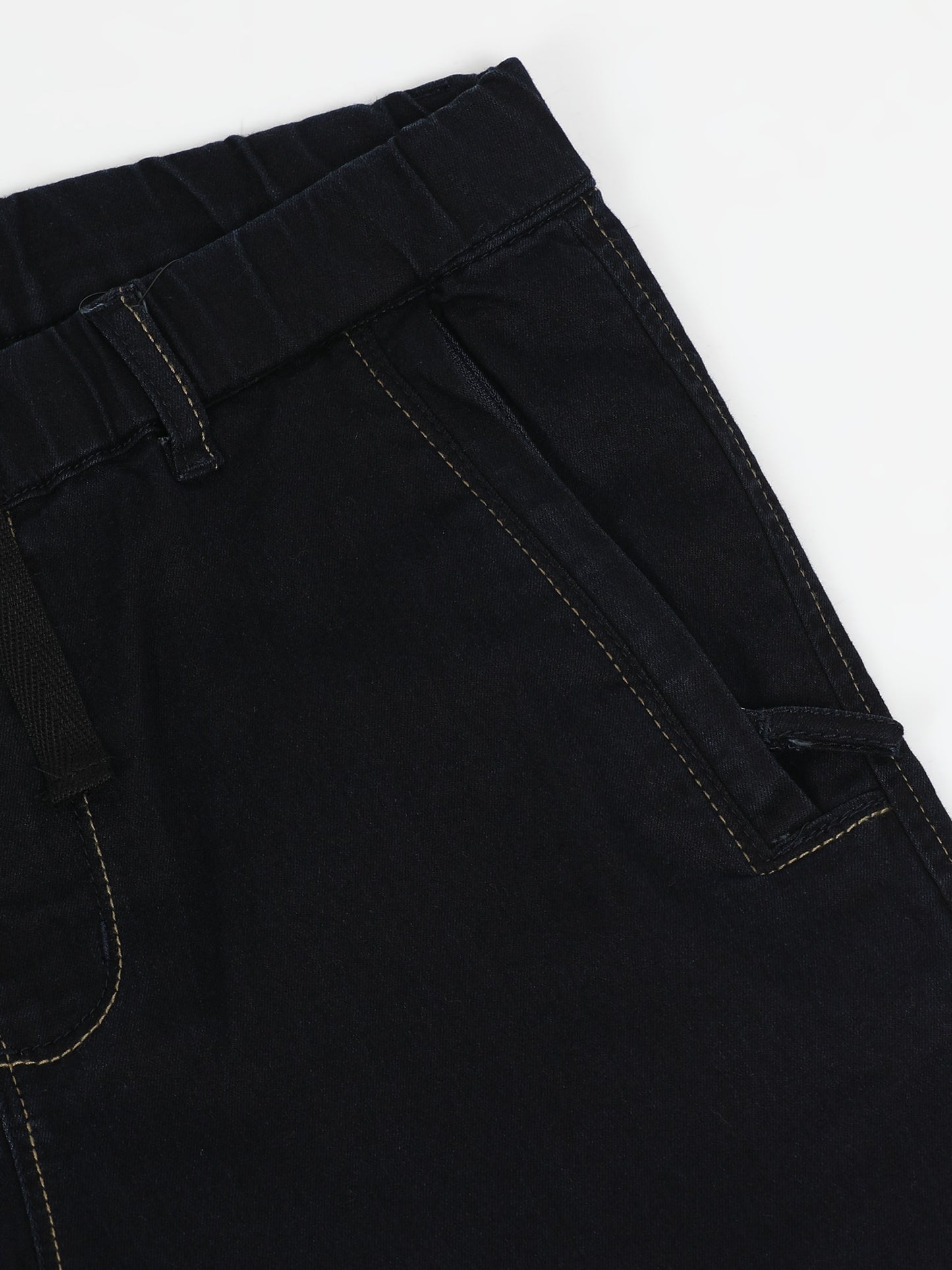 Men’s Casual Cotton Lycra Solid Shorts | Regular Fit, Elasticated Waistband with Button Closure, 3 Pockets