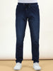 Blue Washed Elasticated Knit Denim Lounge Pants
