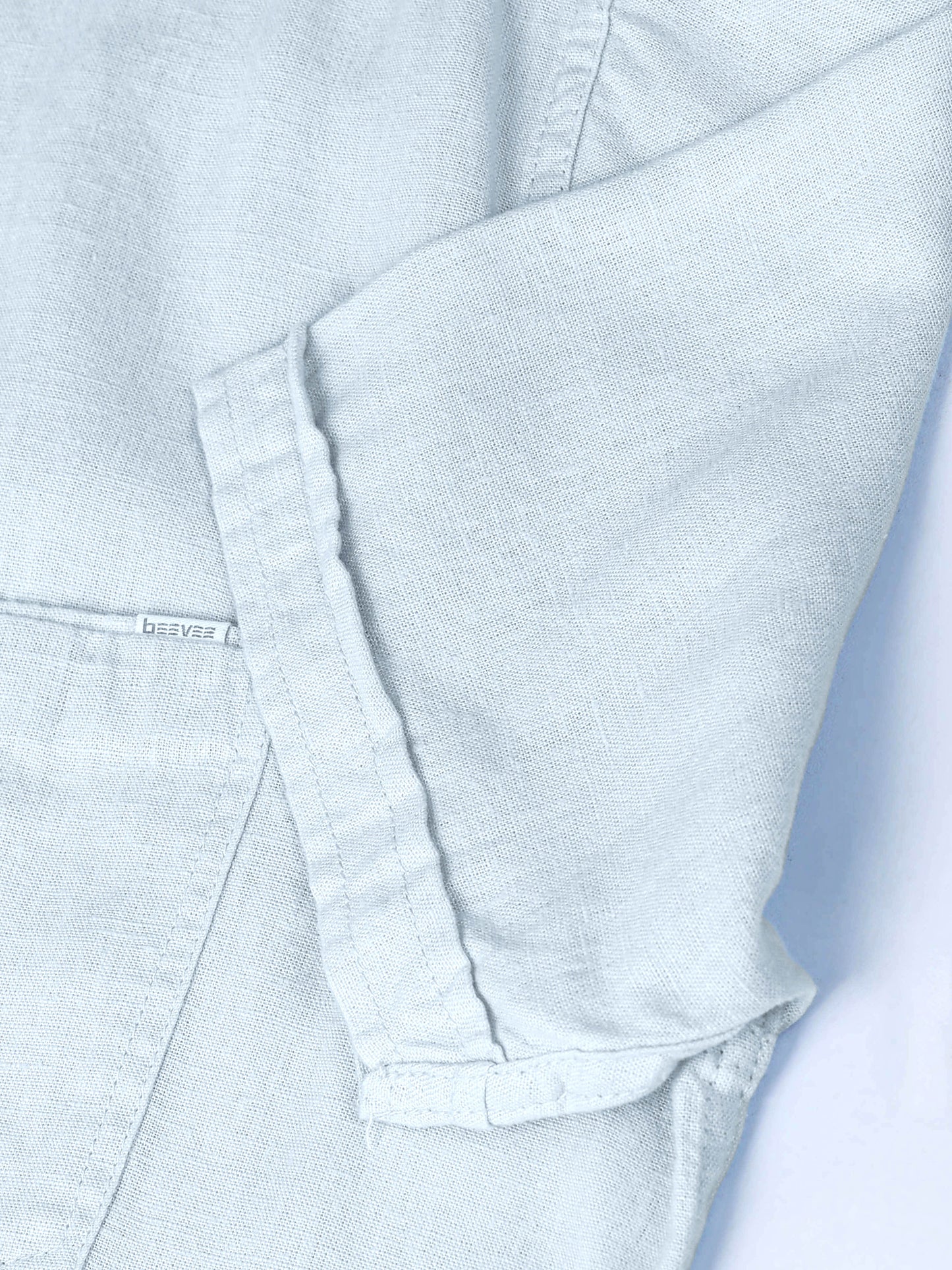 Half Sleeve Single Pocket Sky Color Shirt