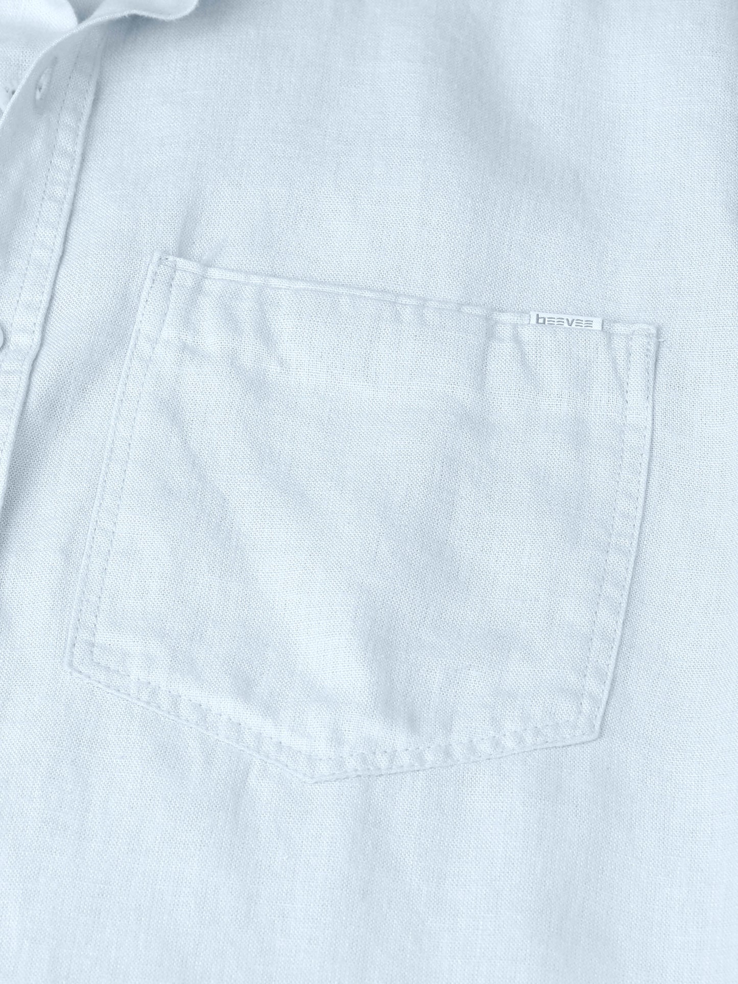 Half Sleeve Single Pocket Sky Color Shirt