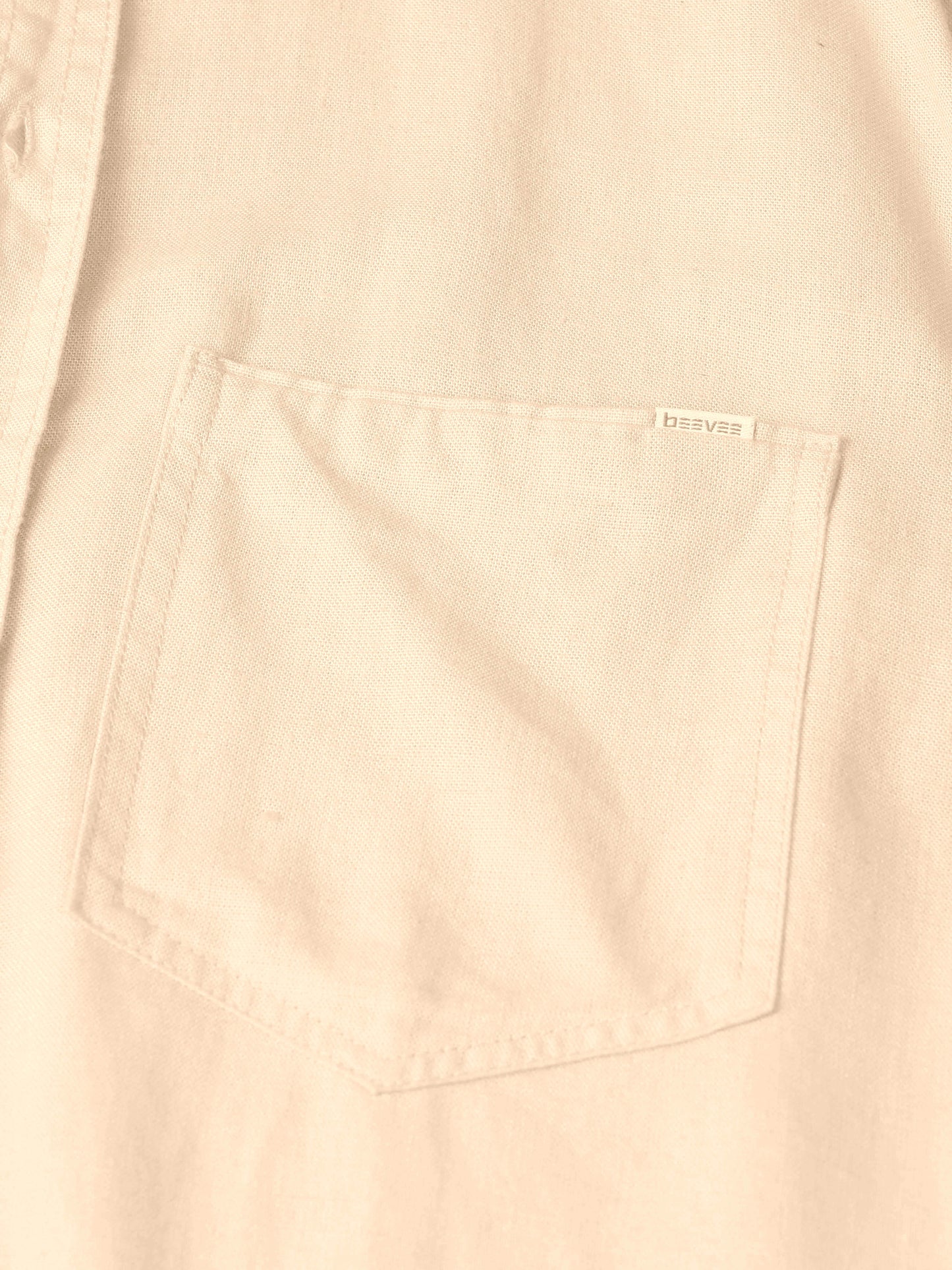 Half Sleeve Single Pocket Light Orange Color Shirt