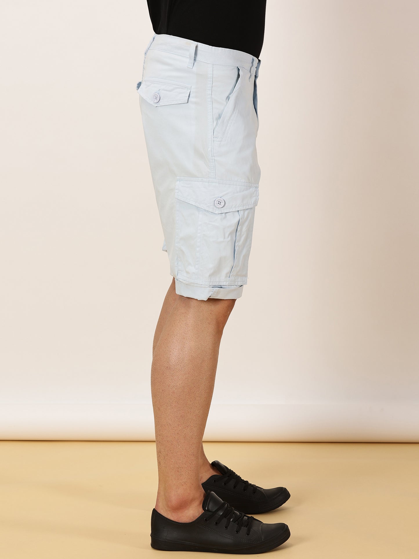 Multi Pockets Sky Cargo Shorts