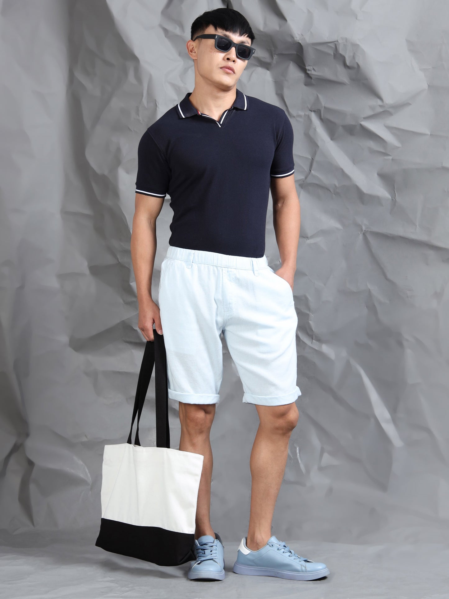 Sky Casual Linen Blend Shorts