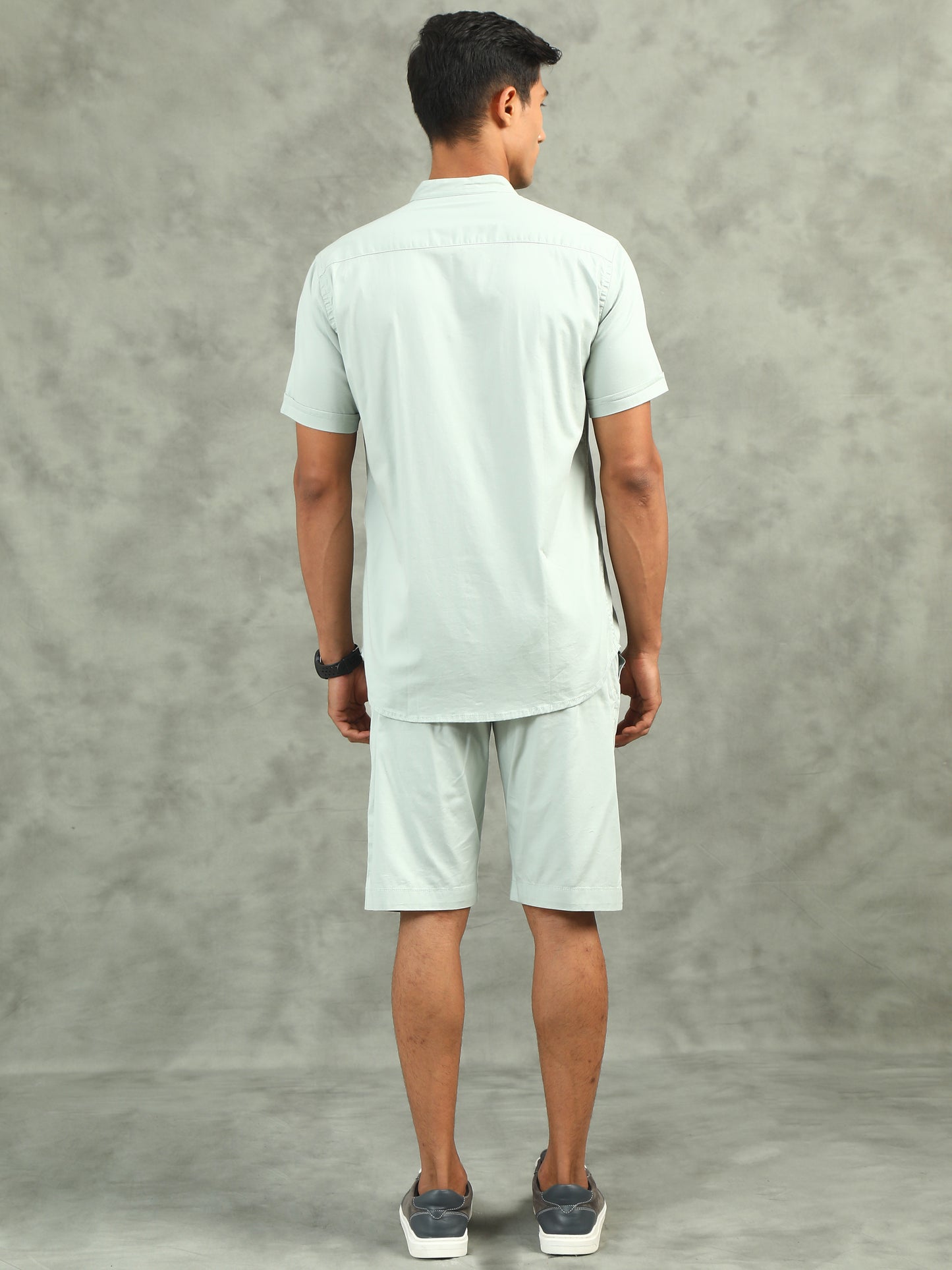 Mint Regular Fit Solid Co-ord Sets