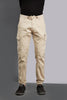 Multi Pocket Stretchable Khaki Cargo