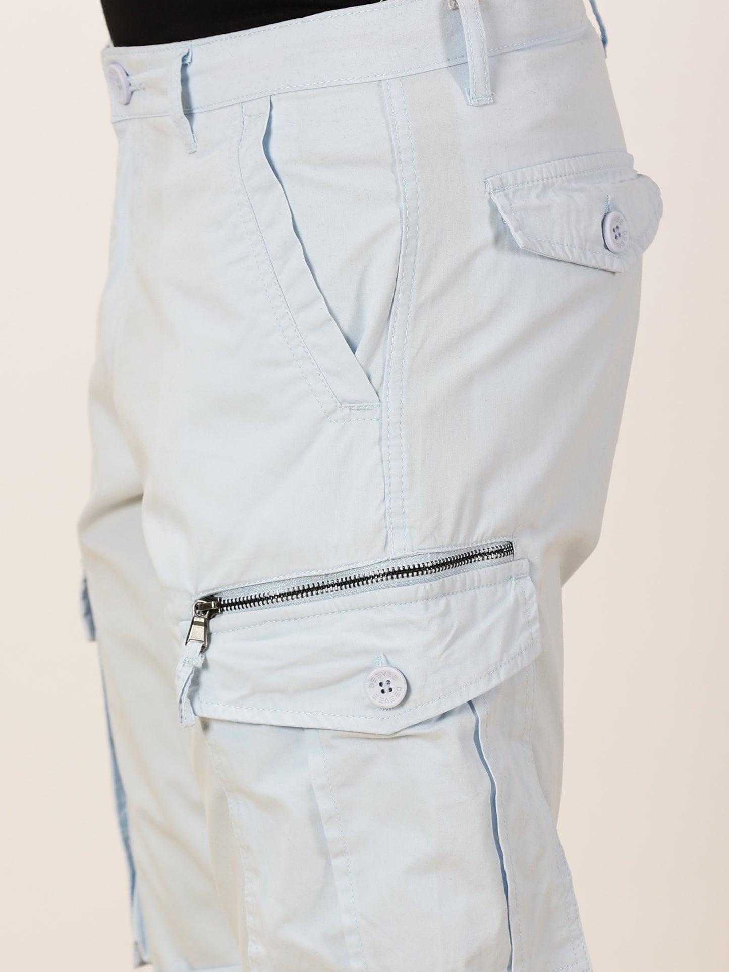 Multi Pockets Sky Cargo Shorts