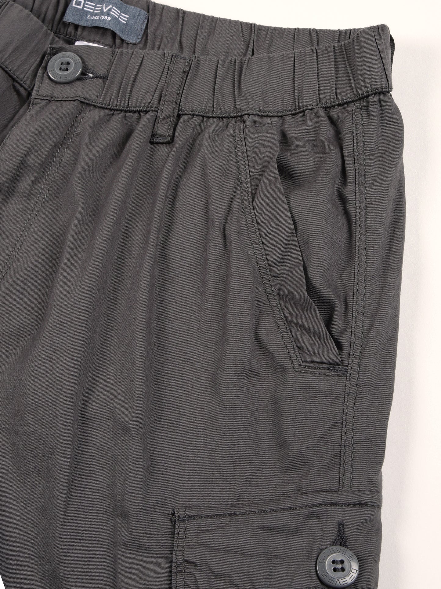 BEEVEE Melange Grey Solid Lounge Wear Bottoms for Men