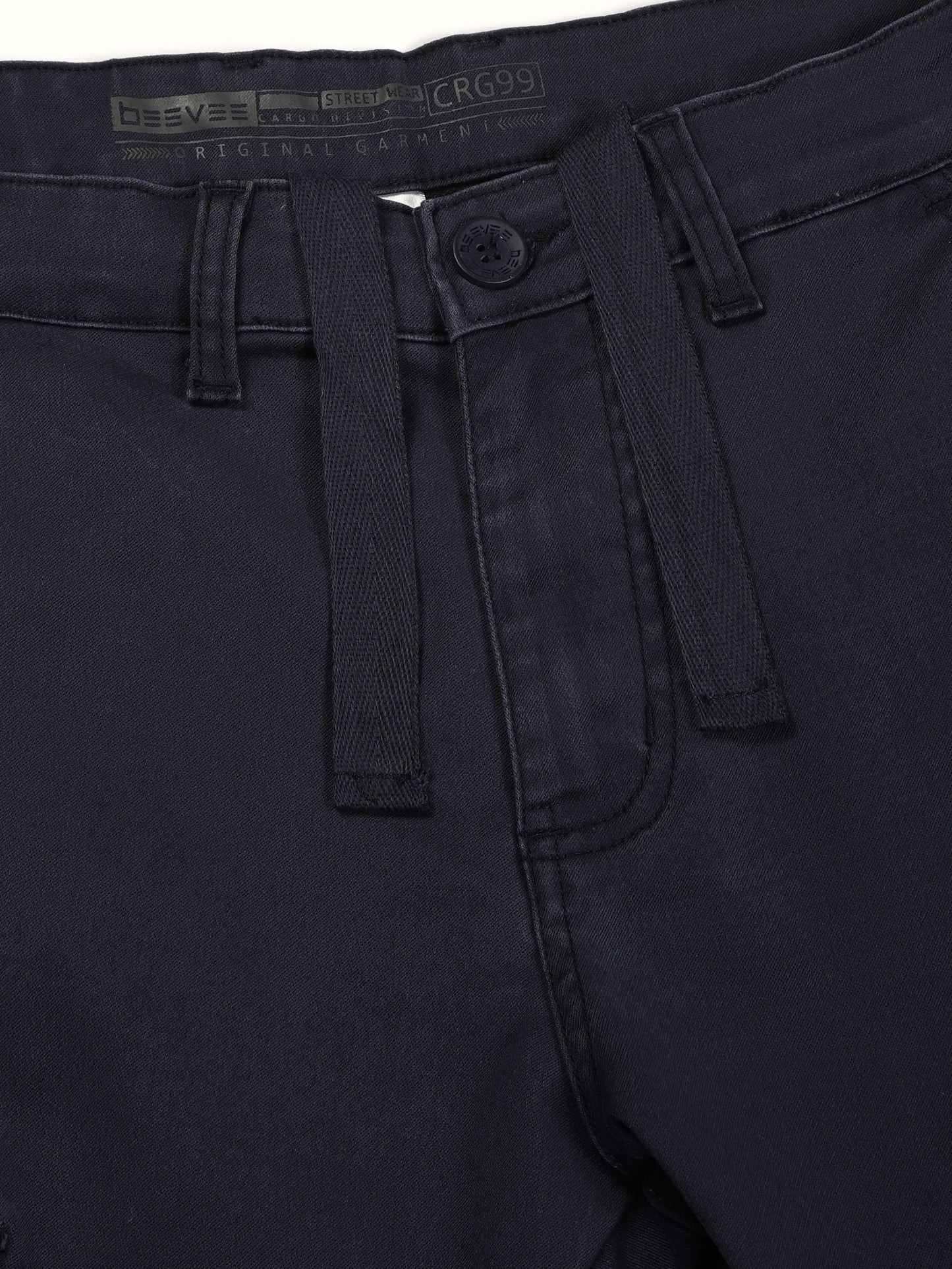 Multi Pocket Stretchable Navy Cargo