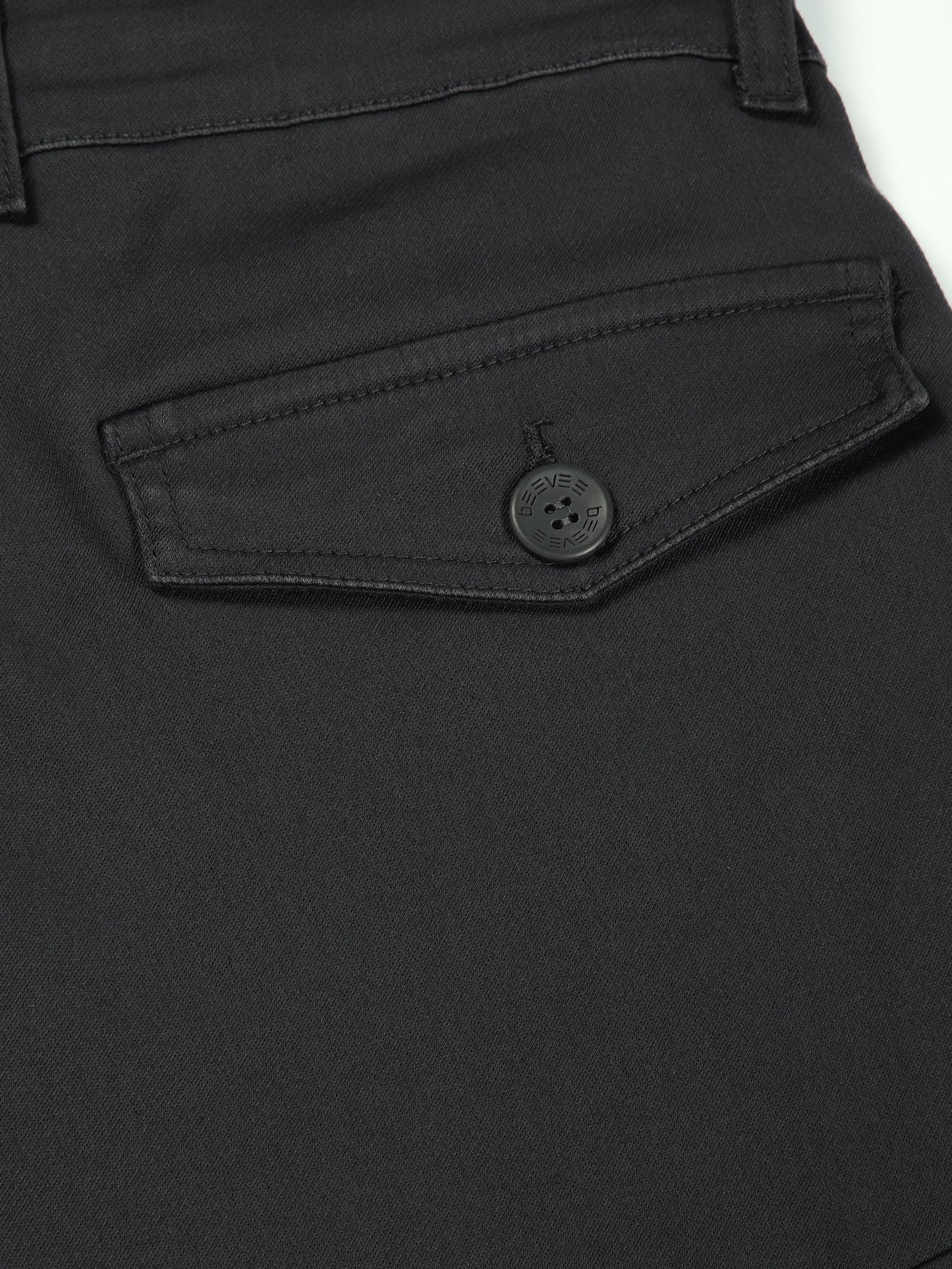 Multi Pocket Stretchable Grey Cargo