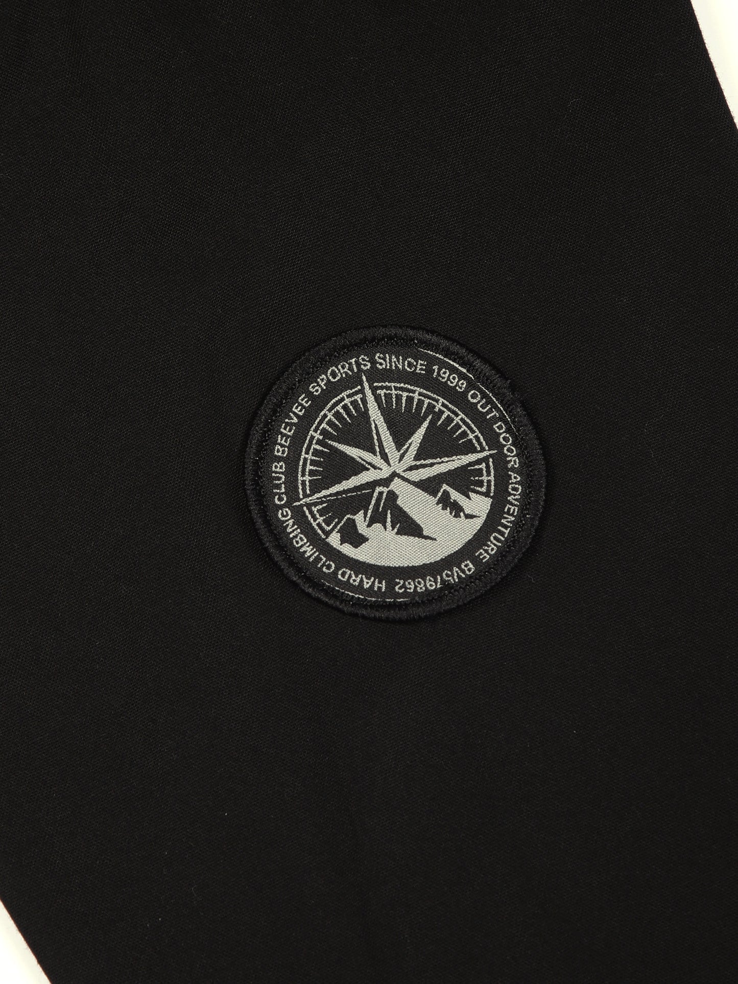 Zip Pocket Stretchable Black Cargo Shirt