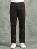 Elasticated Waist Zip Pocket Stretchable Olive Lounge Pants with Side Tape