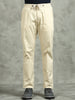 Elasticated Waist Zip Pocket Stretchable Beige Lounge Pants