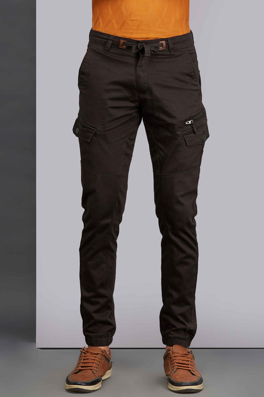Multi Pocket Stretchable Olive Cargo