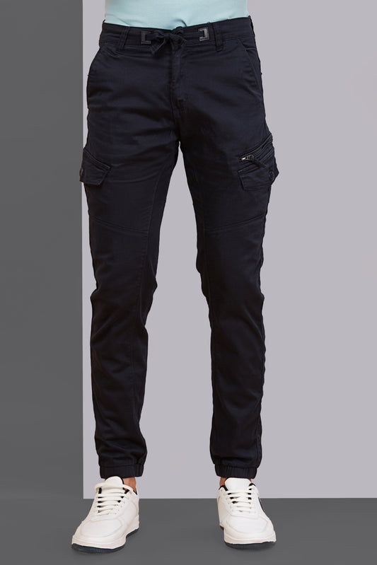 Multi Pocket Stretchable Navy Cargo