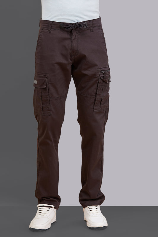 Zip Pocket Stretchable Grey Cargo