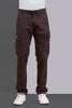 Zip Pocket Stretchable Grey Cargo