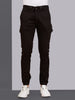 Multi Pocket Stretchable Black Cargo