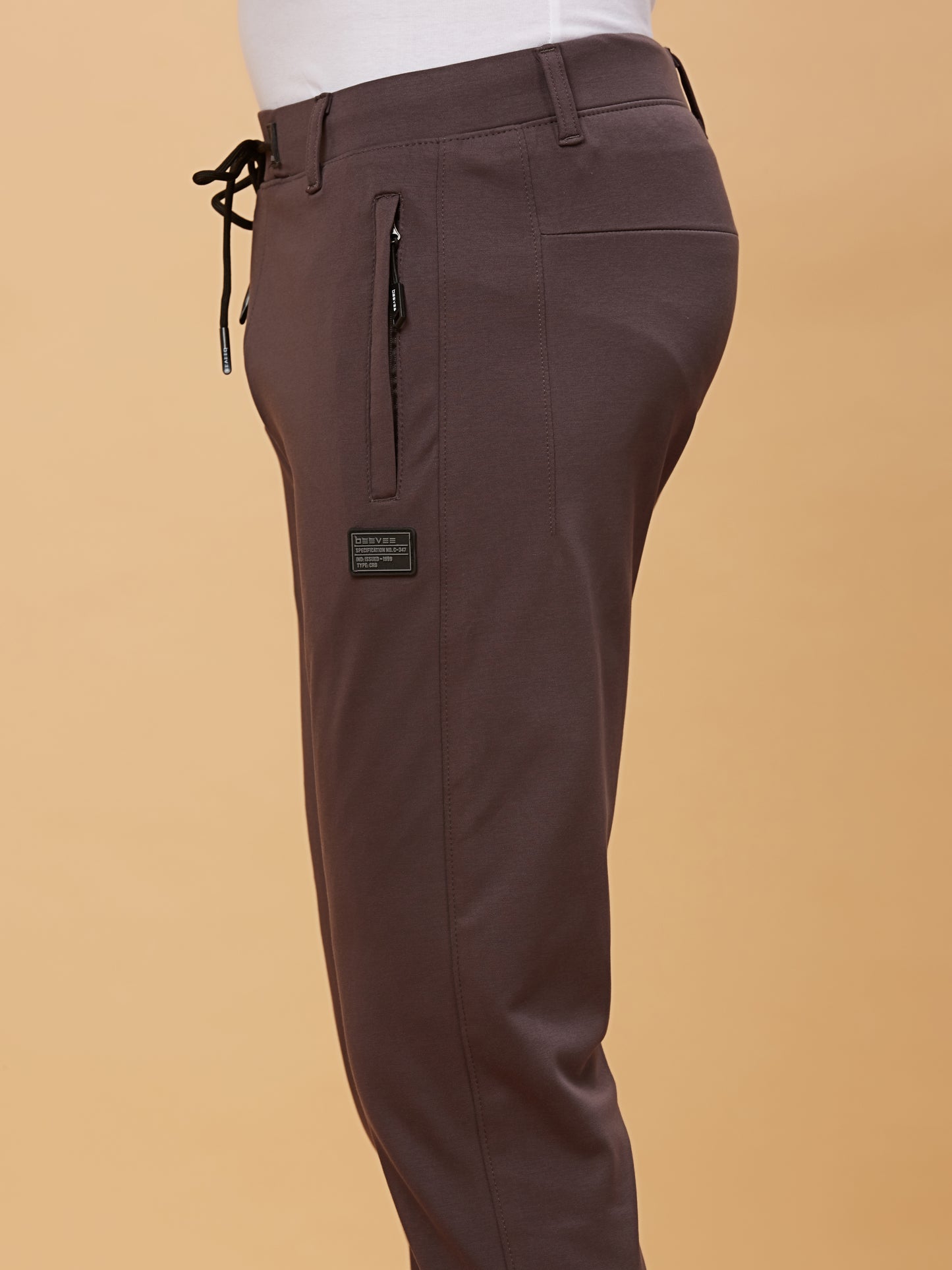 Men Solid Stretchable Track Pant-Grey