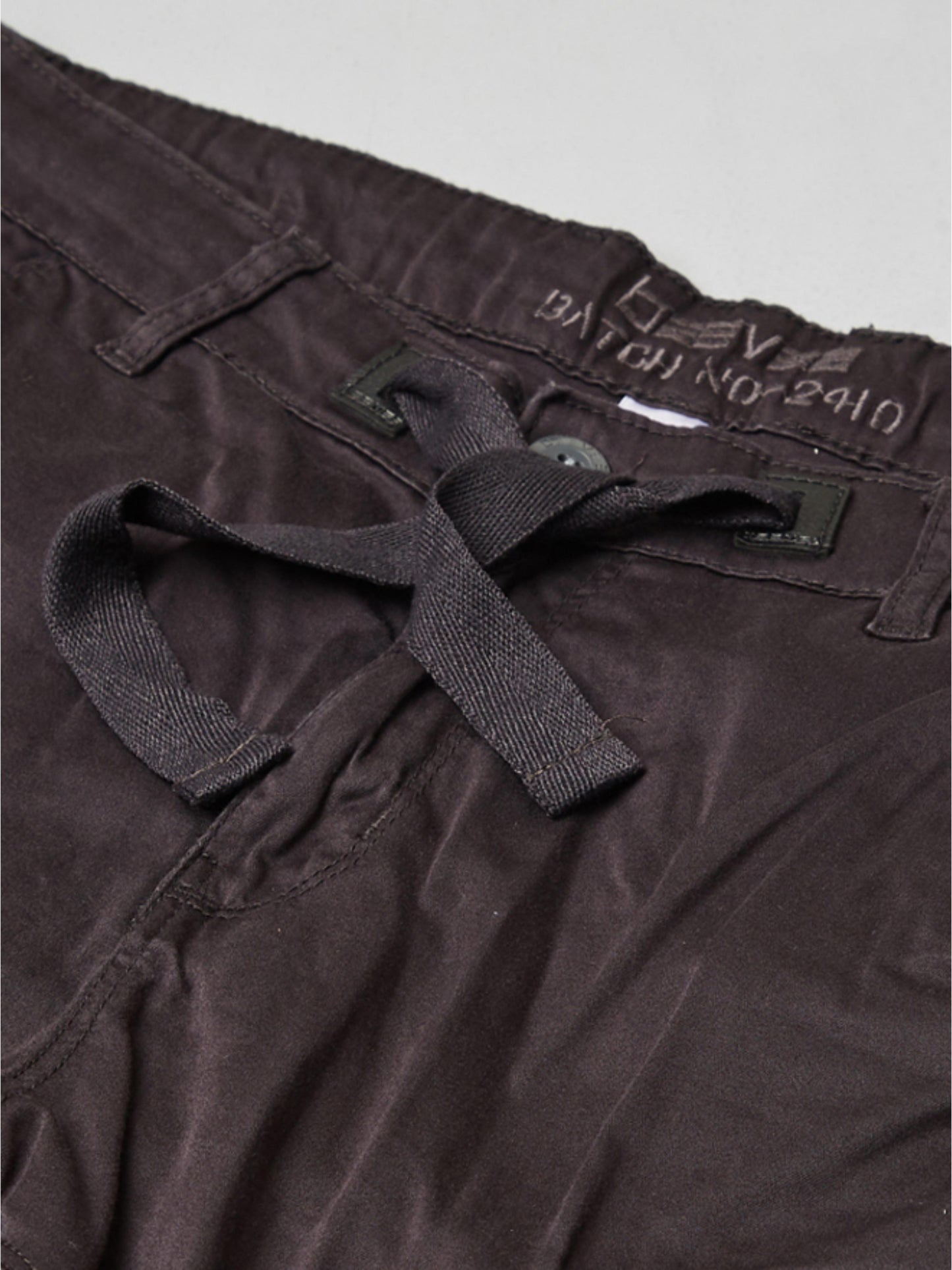 Multi Pocket Stretchable Grey Cargo
