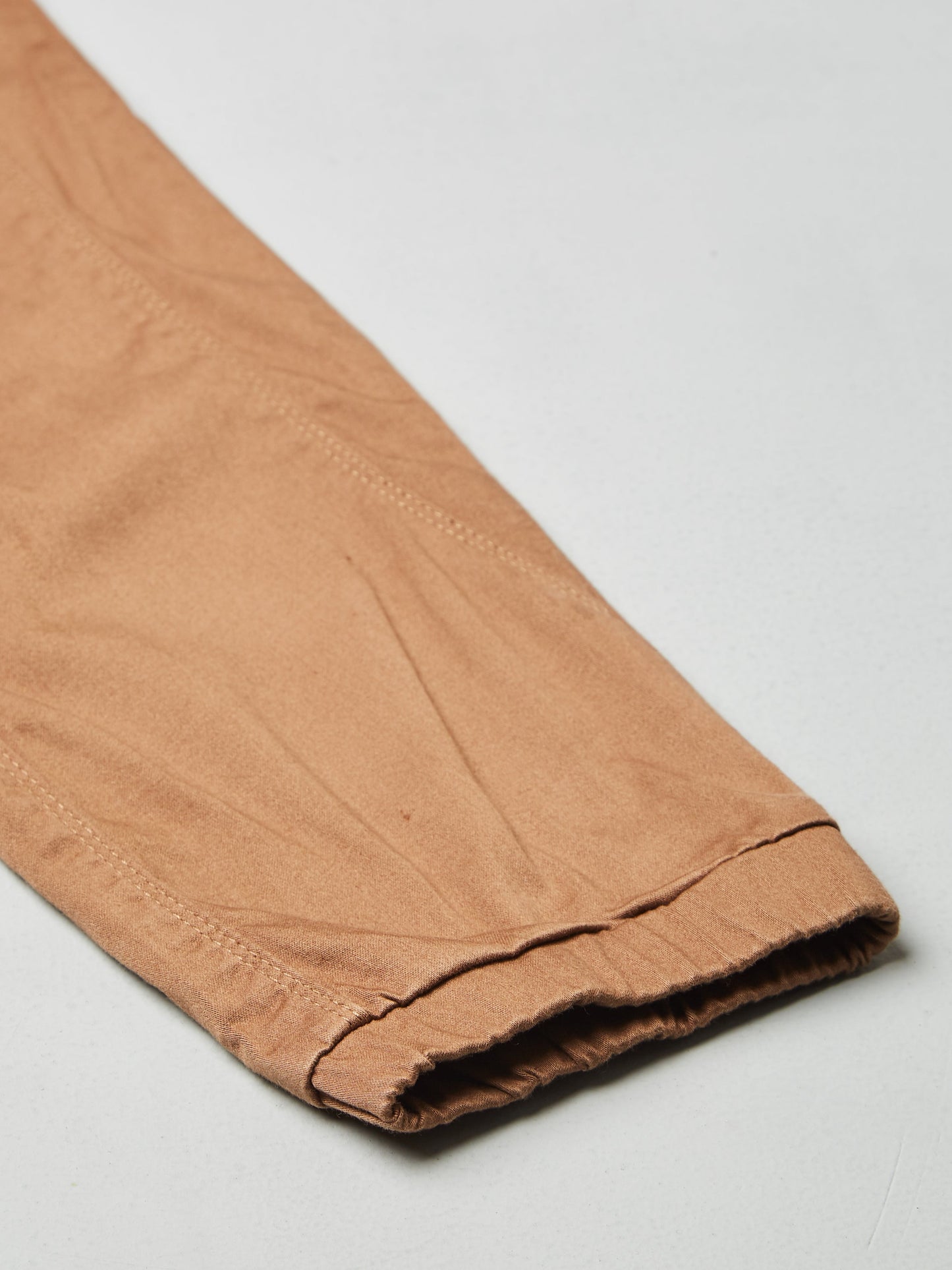 Multi Pocket Stretchable Brown Cargo