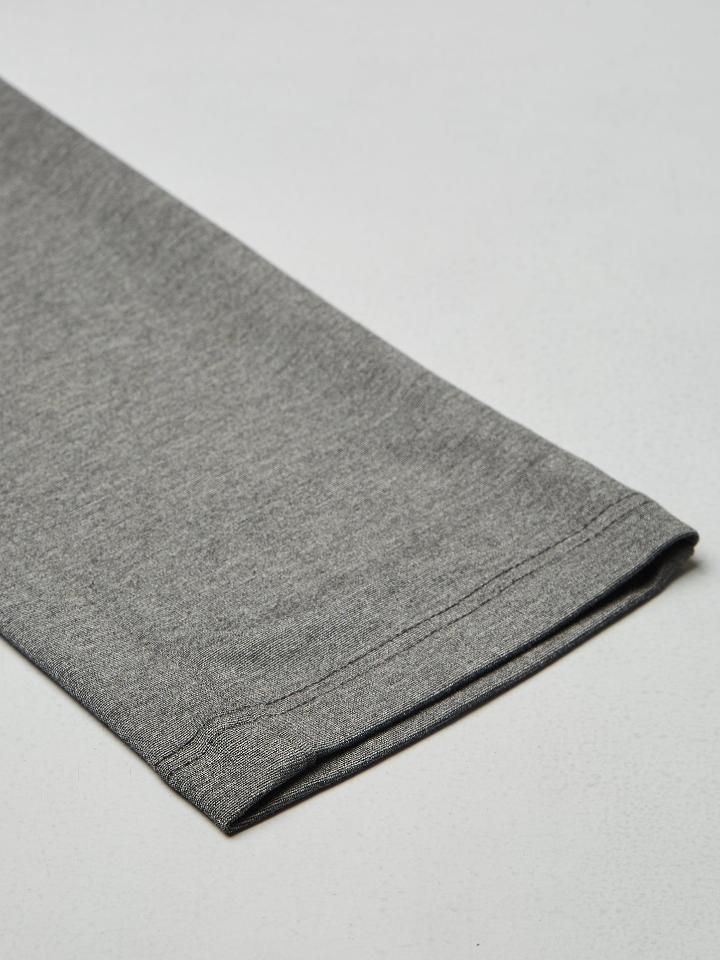Men Printed Stretchable Track Pant-Grey Milange